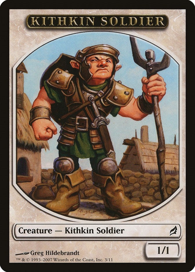 Image for Kithkin Soldier Token (3) [Lorwyn] - Magic: The Gathering
