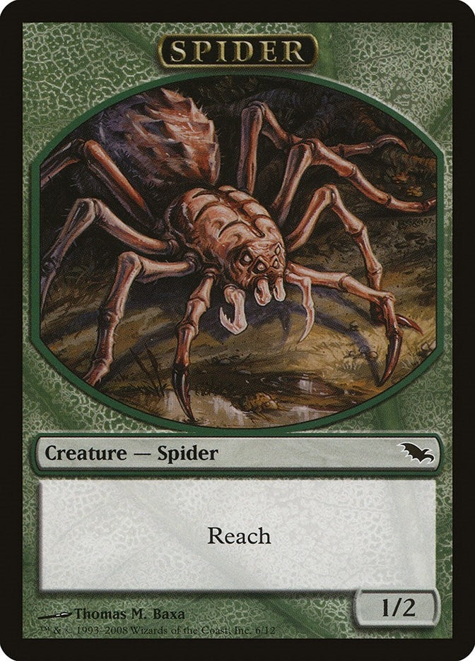 Image for Spider Token (6) [Shadowmoor] - Magic: The Gathering