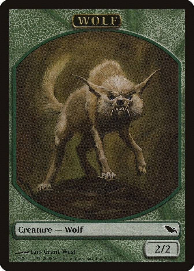 Image for Wolf Token (7) [Shadowmoor] - Magic: The Gathering