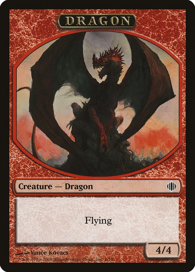 Image for Dragon Token (6) [Shards of Alara] - Magic: The Gathering