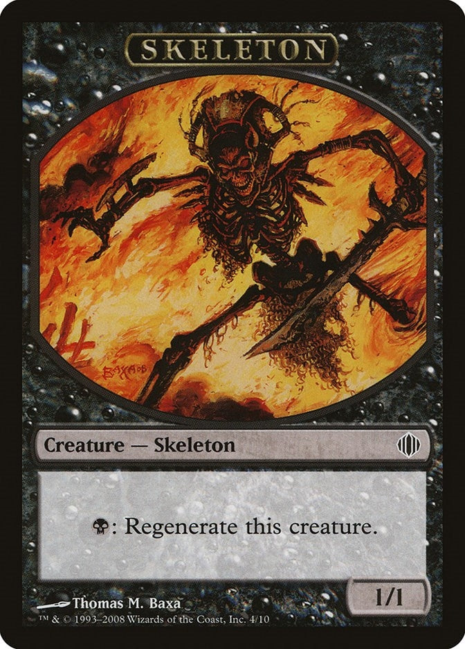 Image for Skeleton Token (4) [Shards of Alara] - Magic: The Gathering