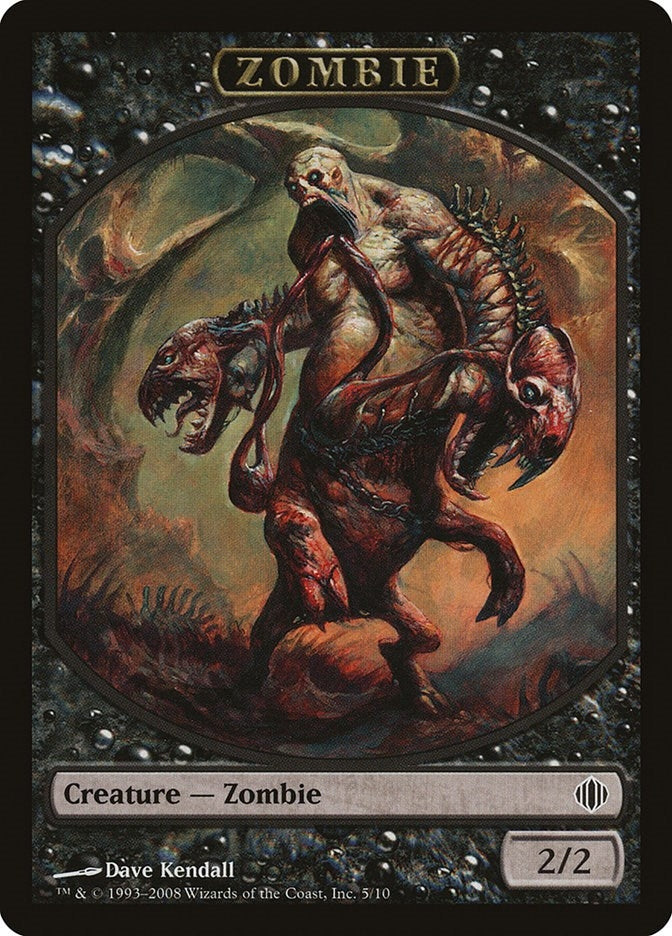 Image for Zombie Token (5) [Shards of Alara] - Magic: The Gathering