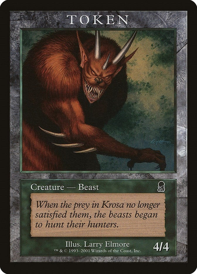 Image for Beast Token (ODY) [Magic Player Rewards] - Magic: The Gathering