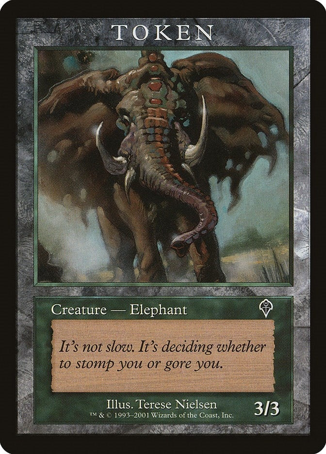 Image for Elephant Token (INV) [Magic Player Rewards] - Magic: The Gathering