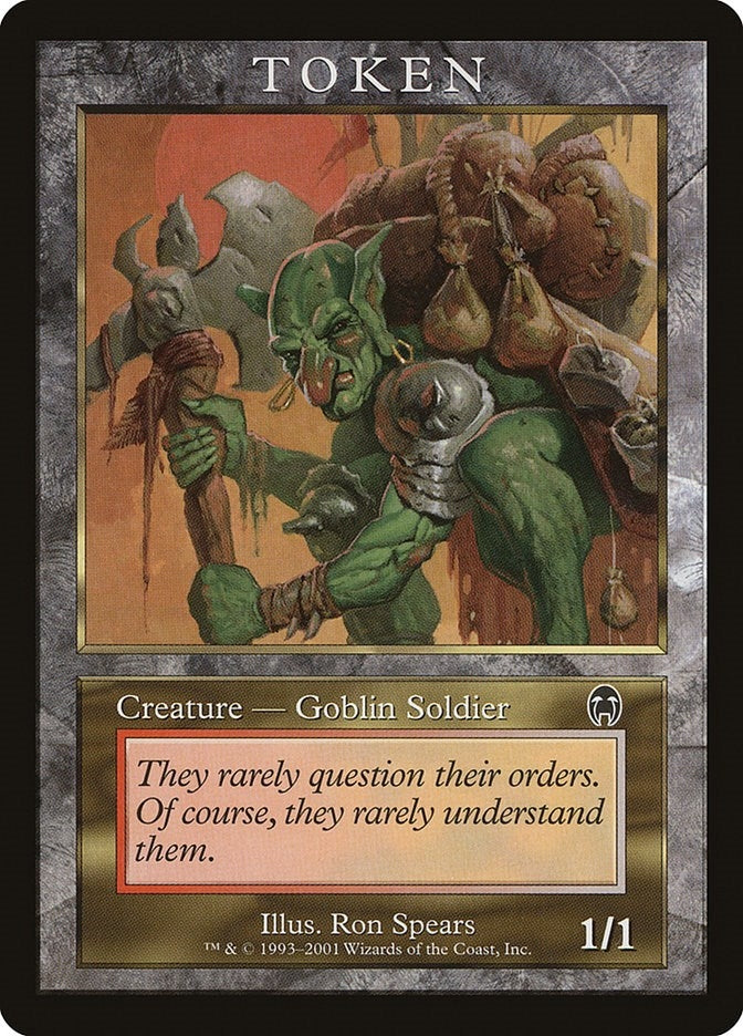 Image for Goblin Soldier Token (APC) [Magic Player Rewards] - Magic: The Gathering