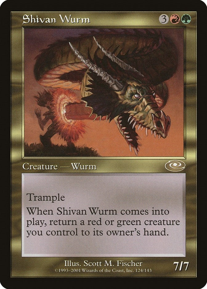 Image for Shivan Wurm (124) [Planeshift] - Magic: The Gathering