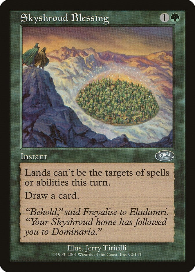 Image for Skyshroud Blessing (92) [Planeshift] - Magic: The Gathering