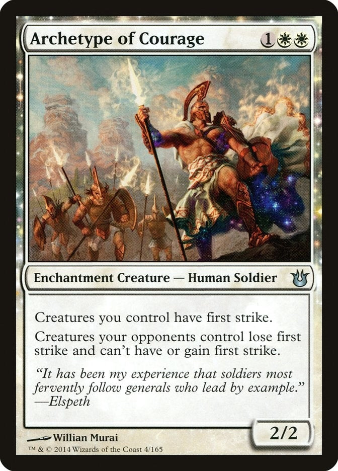 Image for Archetype of Courage (4) [Born of the Gods] - Magic: The Gathering