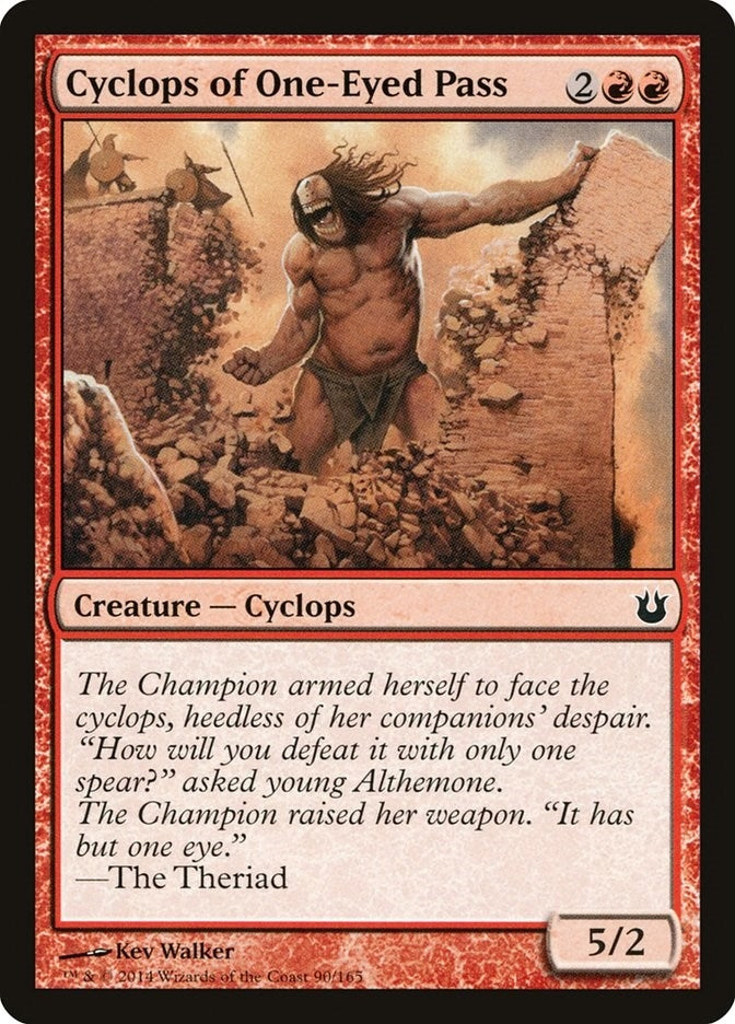 Image for Cyclops of One-Eyed Pass (90) [Born of the Gods] - Magic: The Gathering