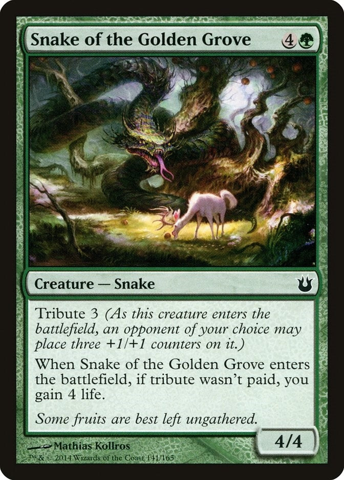 Image for Snake of the Golden Grove (141) [Born of the Gods] - Magic: The Gathering