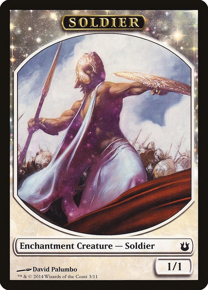 Image for Soldier Token (3) [Born of the Gods] - Magic: The Gathering
