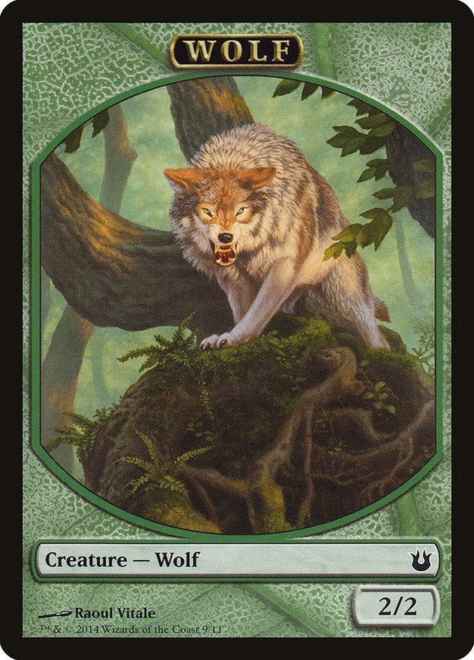 Wolf Token (9) [Born of the Gods Tokens]