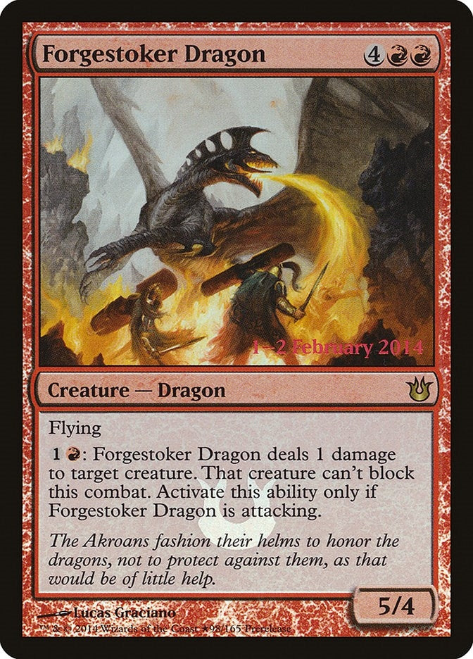 Image for Forgestoker Dragon (98) [Prerelease Cards] - Magic: The Gathering