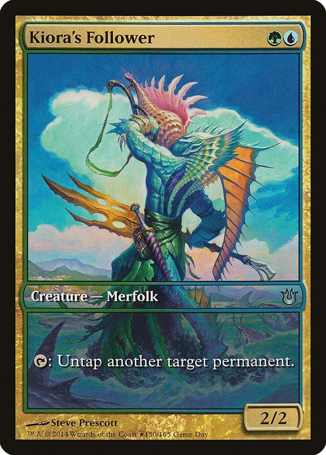 Image for Kiora's Follower (150) [Game Day & Store Championship Promos] - Magic: The Gathering