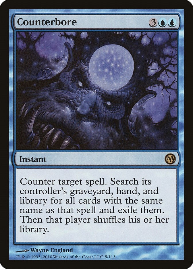 Image for Counterbore (5) [Duels of the Planeswalkers] - Magic: The Gathering