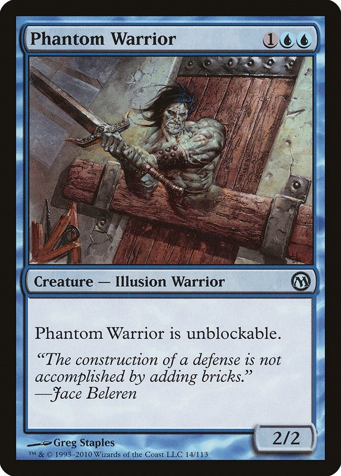Phantom Warrior (14) [Duels of the Planeswalkers]