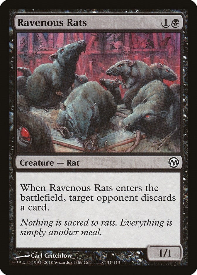 Image for Ravenous Rats (31) [Duels of the Planeswalkers] - Magic: The Gathering