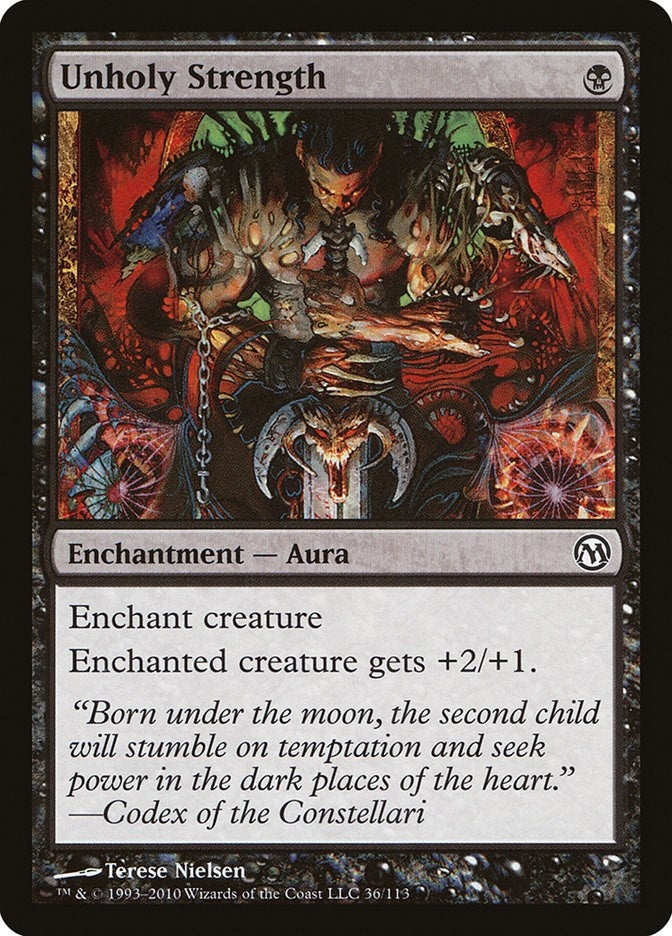 Image for Unholy Strength (36) [Duels of the Planeswalkers] - Magic: The Gathering