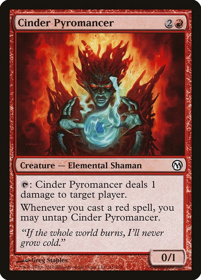 Image for Cinder Pyromancer (41) [Duels of the Planeswalkers] - Magic: The Gathering