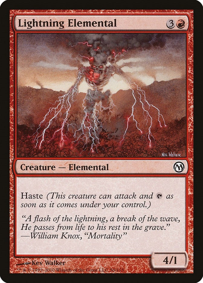 Image for Lightning Elemental (50) [Duels of the Planeswalkers] - Magic: The Gathering