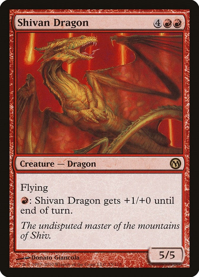 Image for Shivan Dragon (53) [Duels of the Planeswalkers] - Magic: The Gathering
