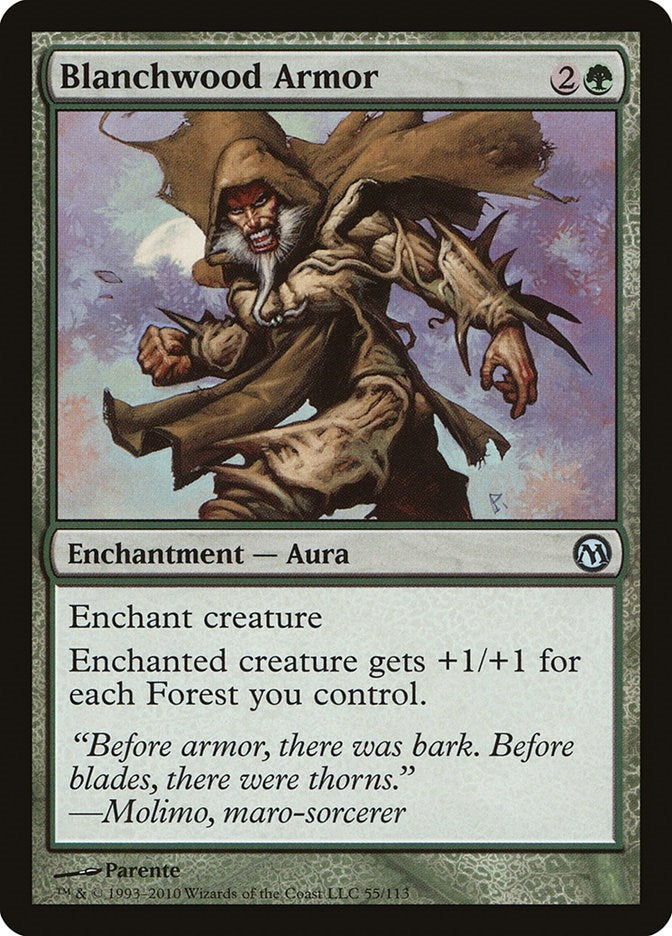 Image for Blanchwood Armor (55) [Duels of the Planeswalkers] - Magic: The Gathering