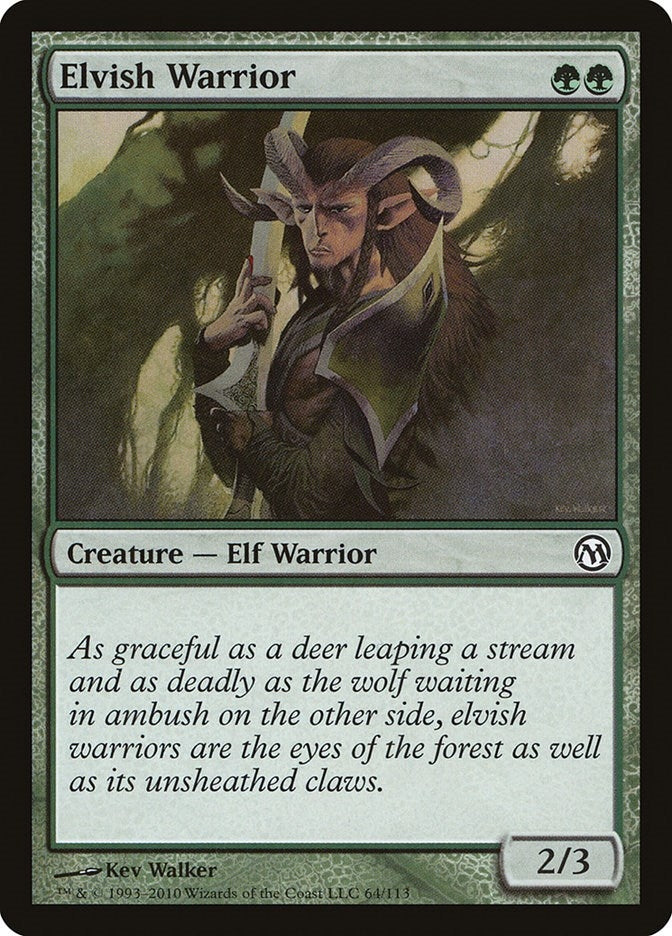 Image for Elvish Warrior (64) [Duels of the Planeswalkers] - Magic: The Gathering