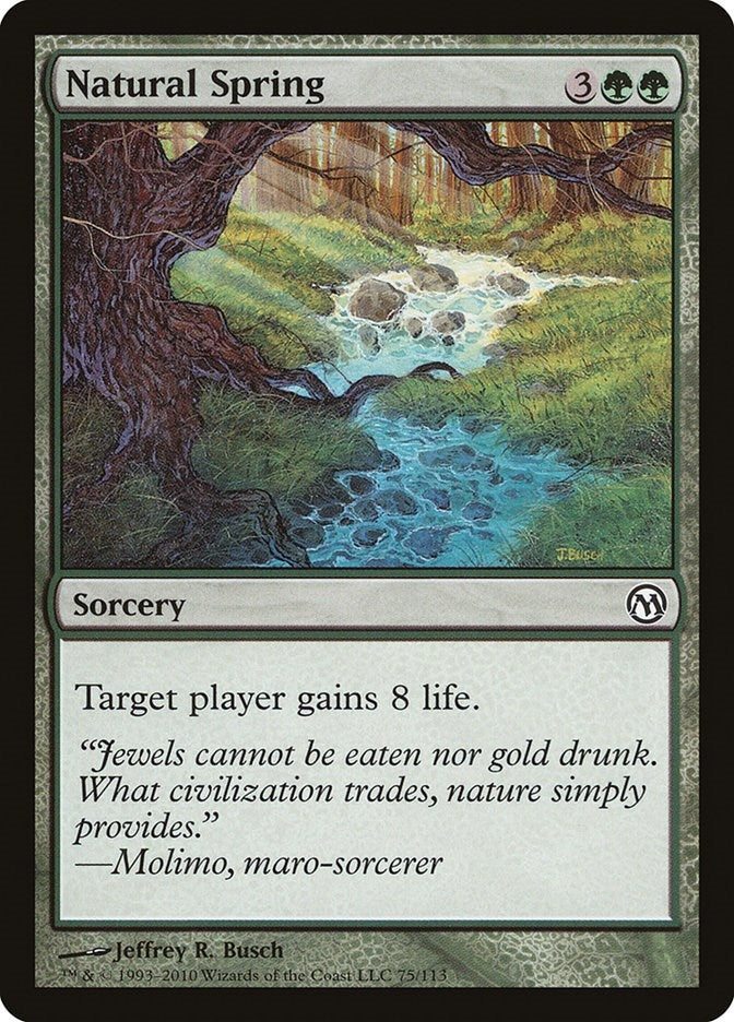 Image for Natural Spring (75) [Duels of the Planeswalkers] - Magic: The Gathering