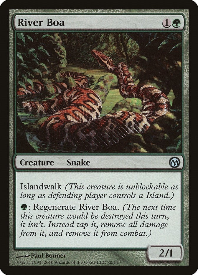 Image for River Boa (80) [Duels of the Planeswalkers] - Magic: The Gathering