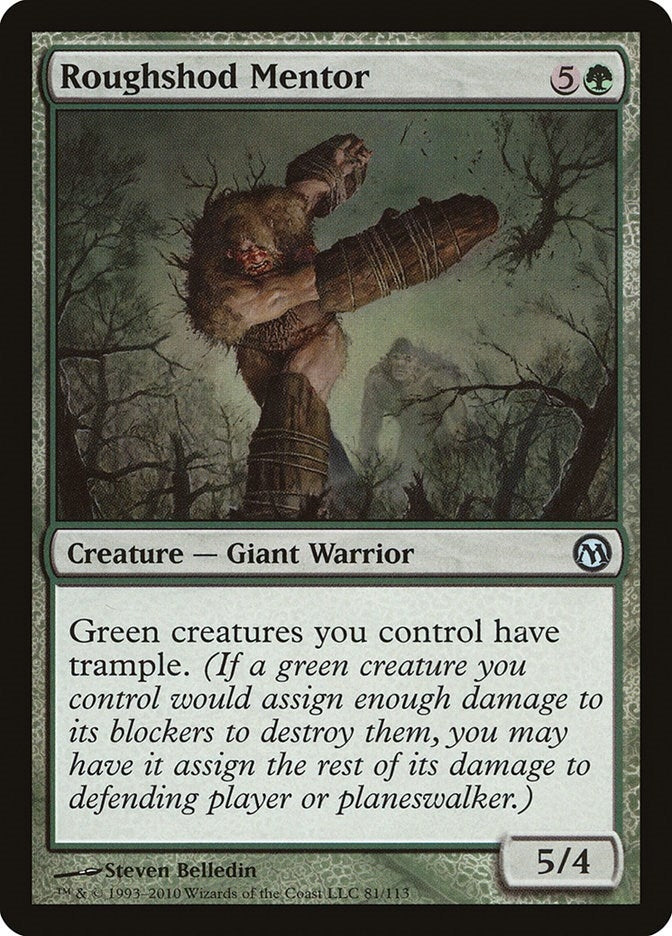 Image for Roughshod Mentor (81) [Duels of the Planeswalkers] - Magic: The Gathering