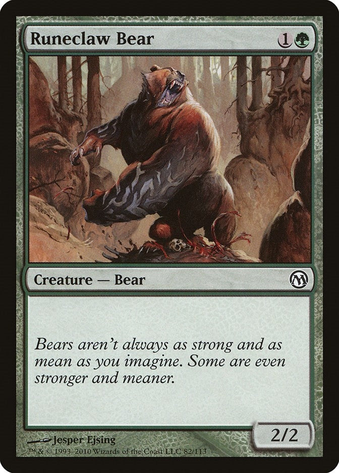 Image for Runeclaw Bear (82) [Duels of the Planeswalkers] - Magic: The Gathering
