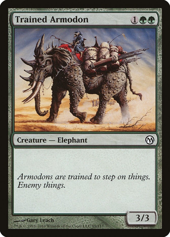 Image for Trained Armodon (85) [Duels of the Planeswalkers] - Magic: The Gathering