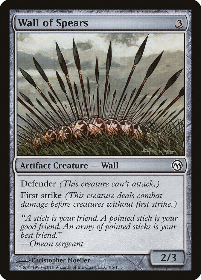 Image for Wall of Spears (96) [Duels of the Planeswalkers] - Magic: The Gathering