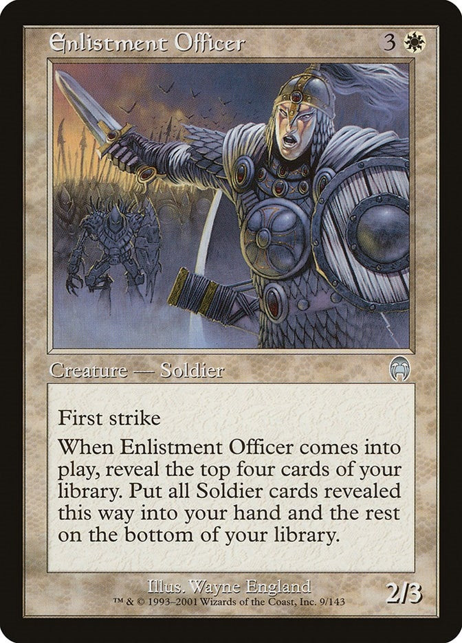 Image for Enlistment Officer (9) [Apocalypse] - Magic: The Gathering