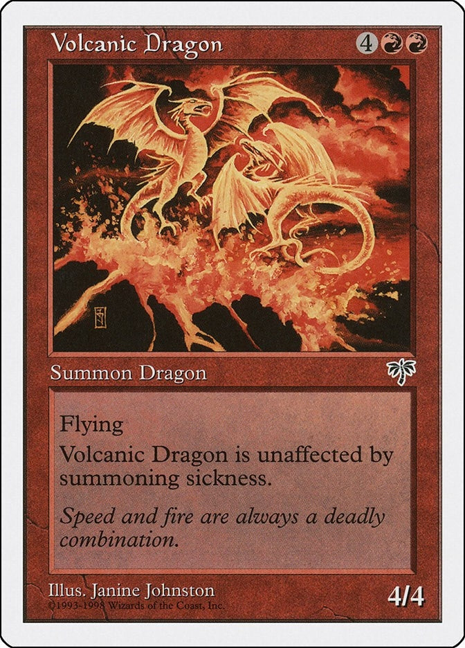 Image for Volcanic Dragon (4) [Anthologies] - Magic: The Gathering