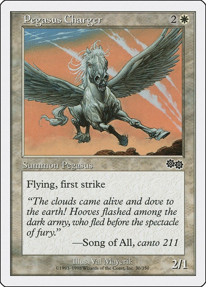Image for Pegasus Charger (30) [Anthologies] - Magic: The Gathering
