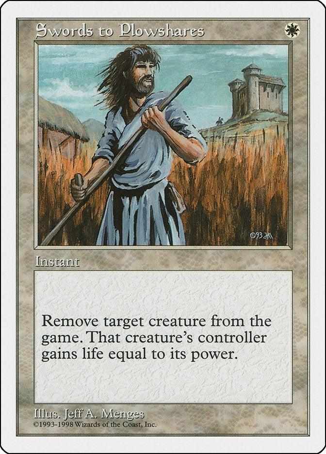 Image for Swords to Plowshares (58) [Anthologies] - Magic: The Gathering