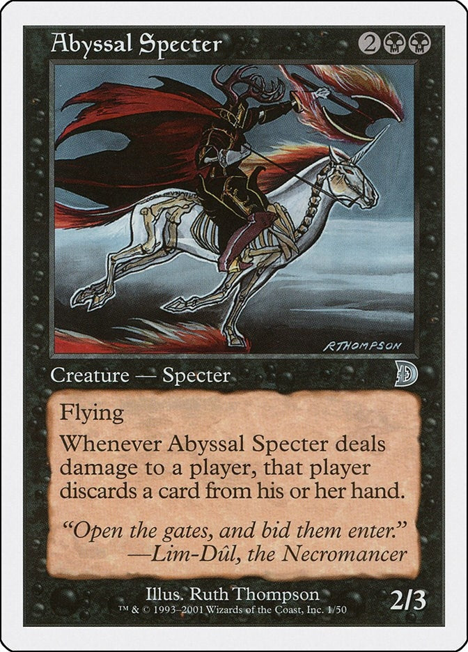 Image for Abyssal Specter (1) [Deckmasters Garfield vs Finkel] - Magic: The Gathering
