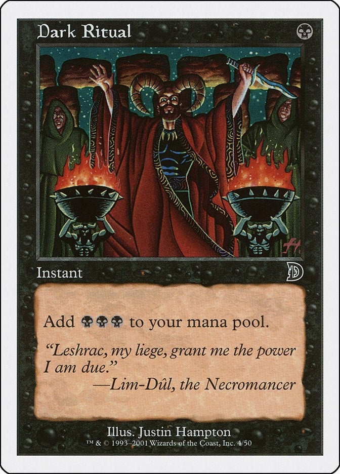 Image for Dark Ritual (4) [Deckmasters Garfield vs Finkel] - Magic: The Gathering