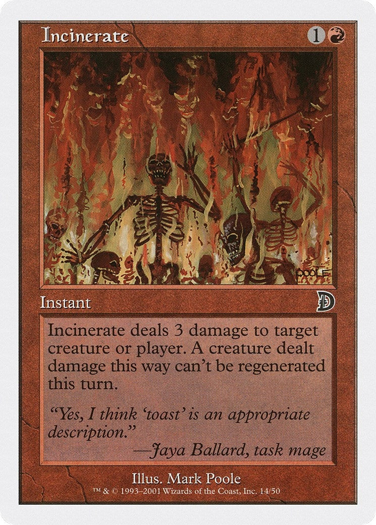 Image for Incinerate (14) [Deckmasters Garfield vs Finkel] - Magic: The Gathering