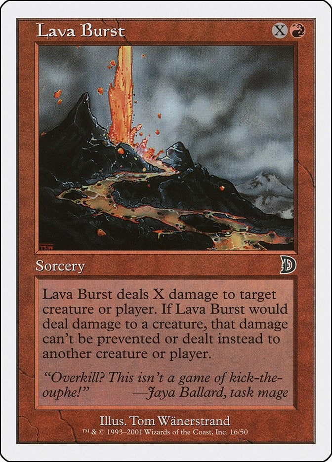 Image for Lava Burst (16) [Deckmasters Garfield vs Finkel] - Magic: The Gathering