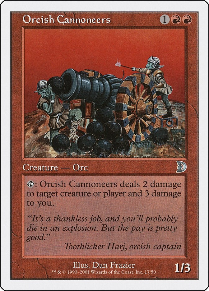 Image for Orcish Cannoneers (17) [Deckmasters Garfield vs Finkel] - Magic: The Gathering