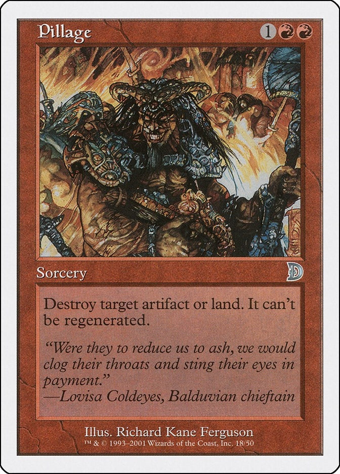 Image for Pillage (18) [Deckmasters Garfield vs Finkel] - Magic: The Gathering