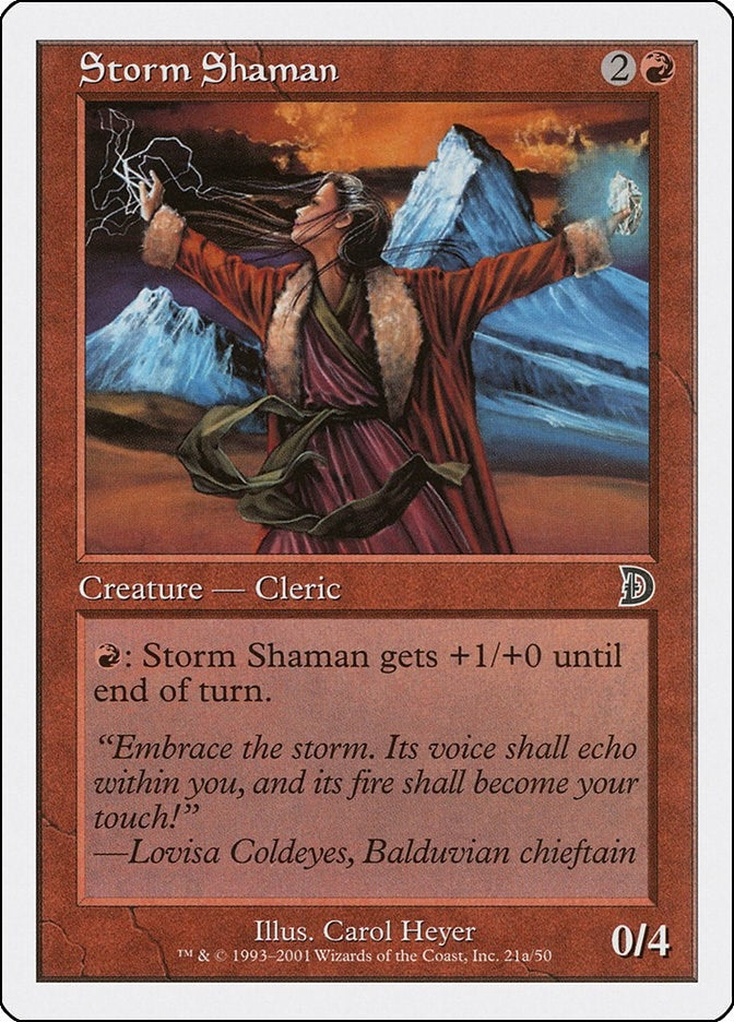 Image for Storm Shaman (21a) (21a) [Deckmasters Garfield vs Finkel] - Magic: The Gathering