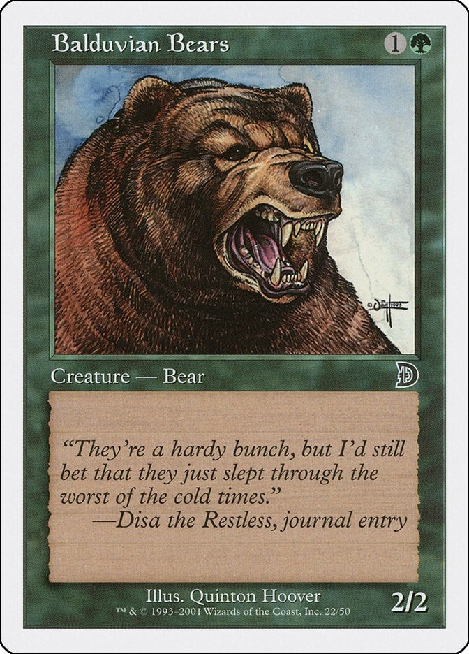 Image for Balduvian Bears (22) [Deckmasters Garfield vs Finkel] - Magic: The Gathering