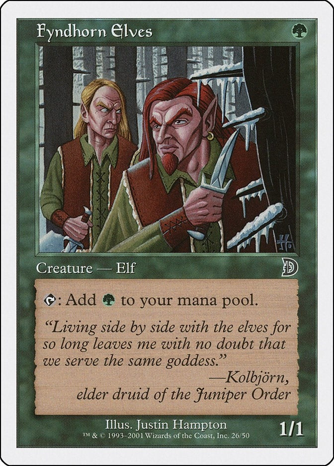 Image for Fyndhorn Elves (26) [Deckmasters Garfield vs Finkel] - Magic: The Gathering