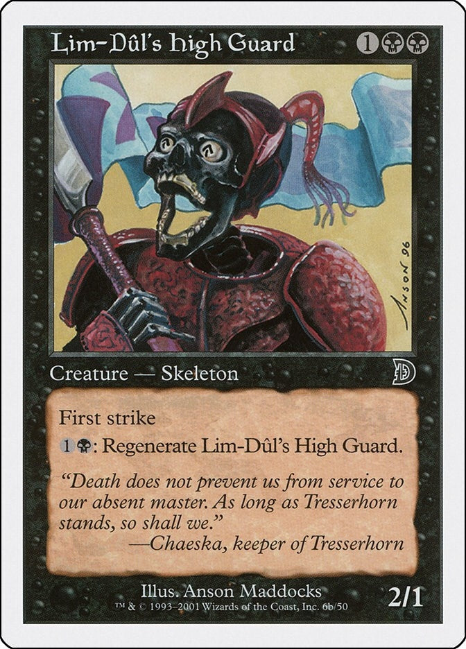 Image for Lim-Dul's High Guard (6b) (6b) [Deckmasters Garfield vs Finkel] - Magic: The Gathering