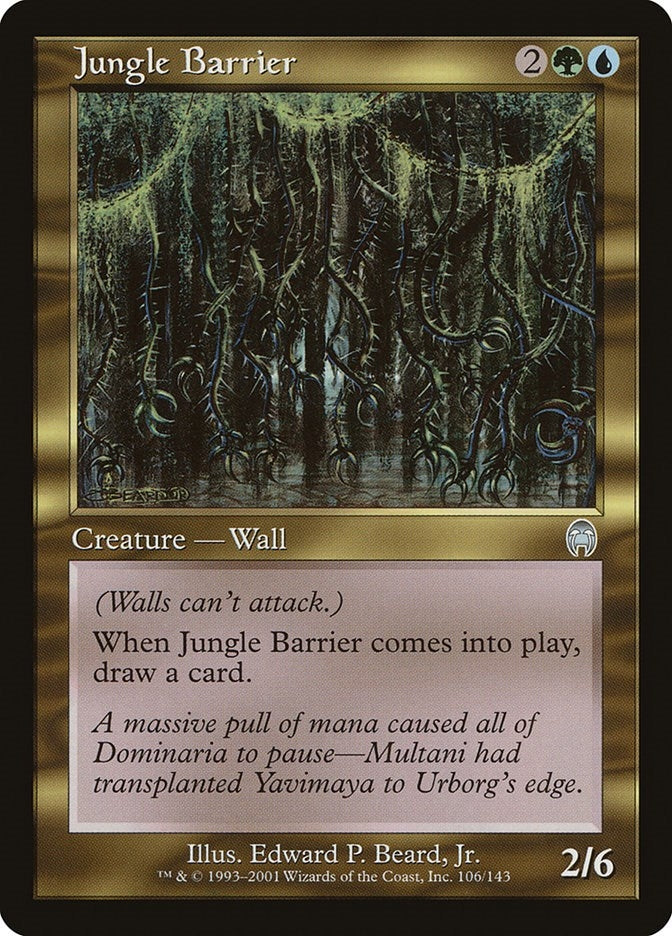Image for Jungle Barrier (106) [Apocalypse] - Magic: The Gathering