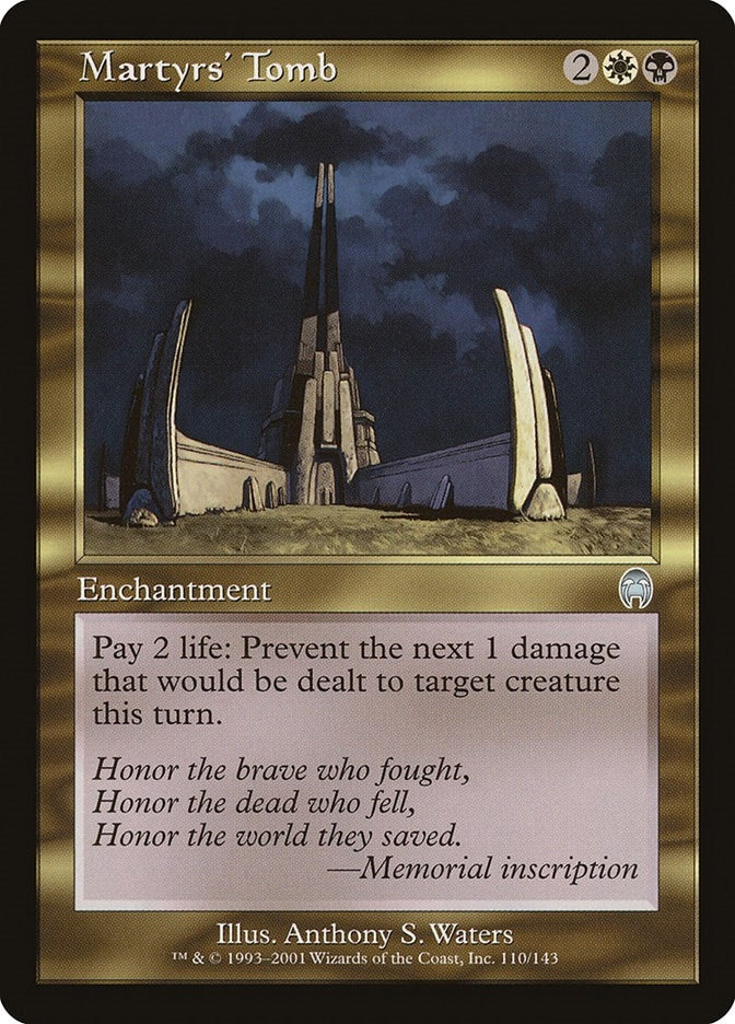 Image for Martyrs' Tomb (110) [Apocalypse] - Magic: The Gathering