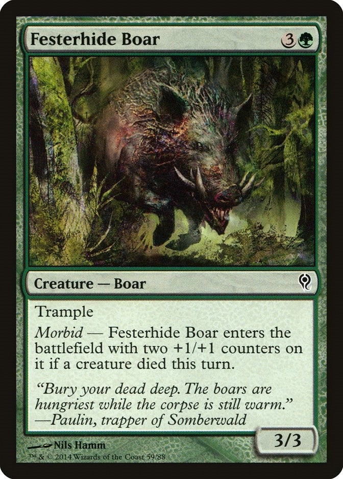 Image for Festerhide Boar (59) [Jace vs. Vraska] - Magic: The Gathering